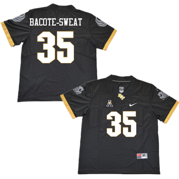 Men #35 Dedrion Bacote-Sweat UCF Knights College Football Jerseys Sale-Black